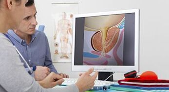 Diagnosis of prostatitis in a man